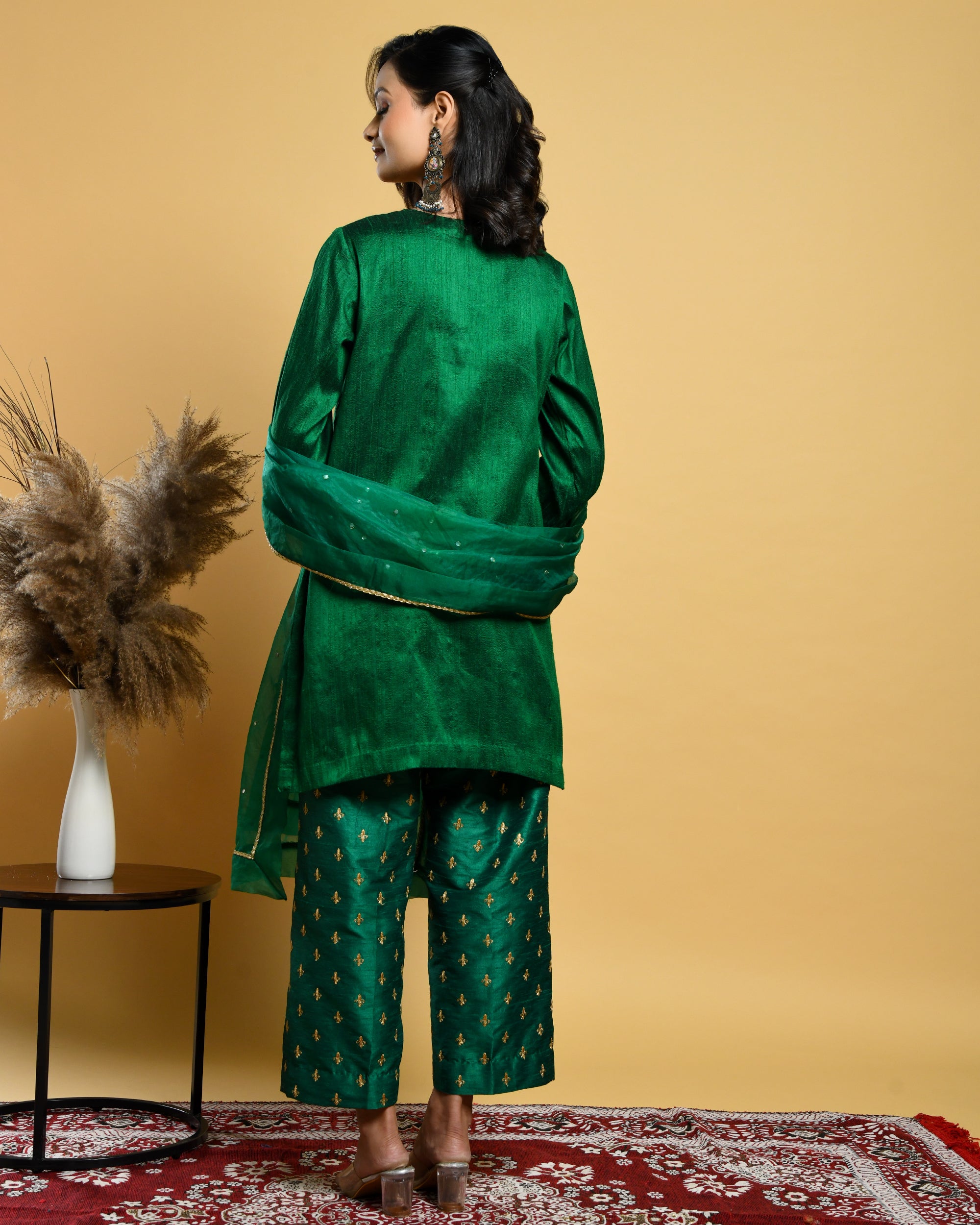 Green suit ( Three piece set )