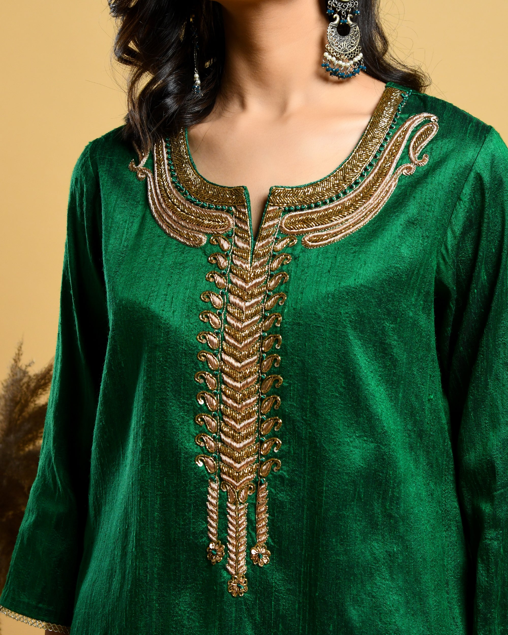 Green suit ( Three piece set )