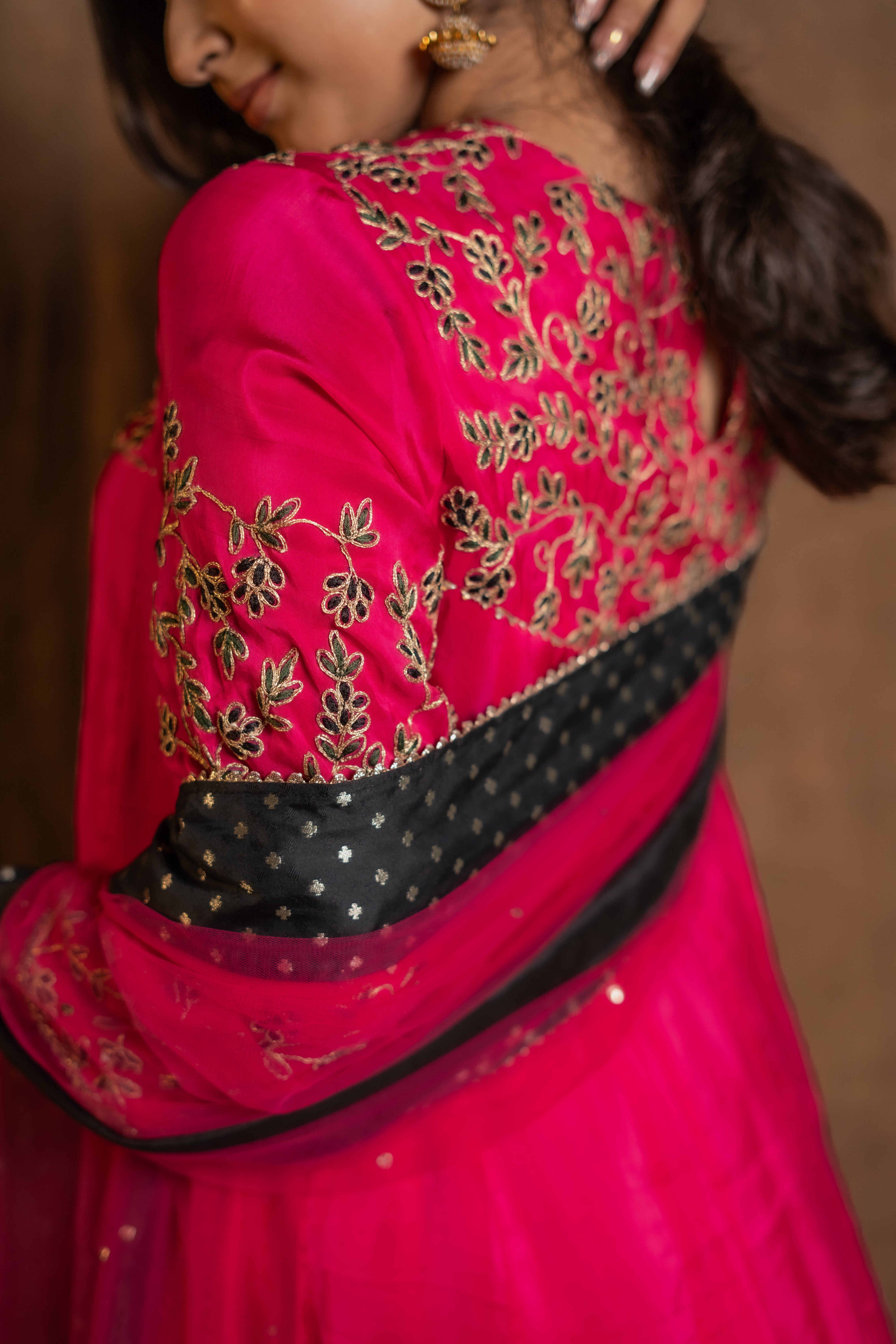 Pink Short Anarkali