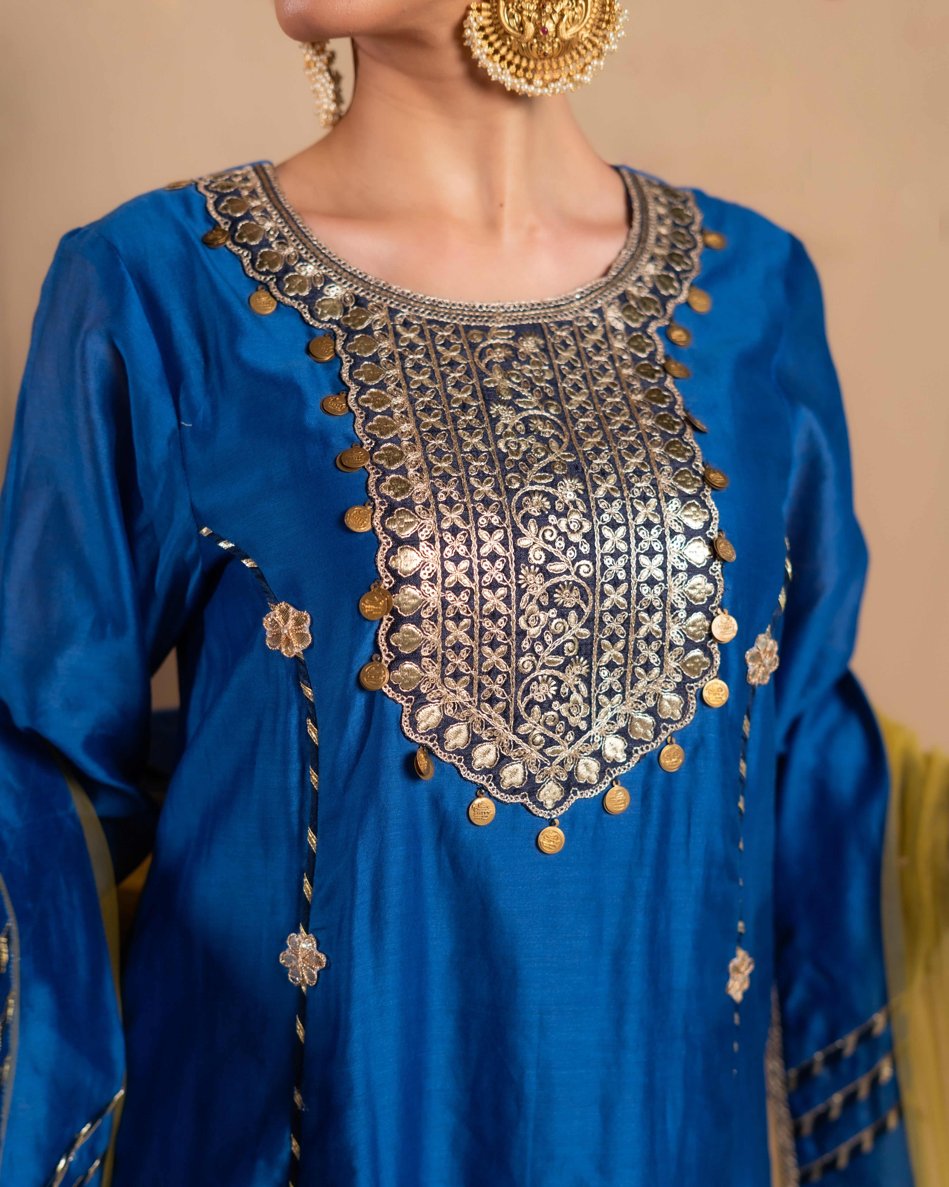 Blue Anarkali