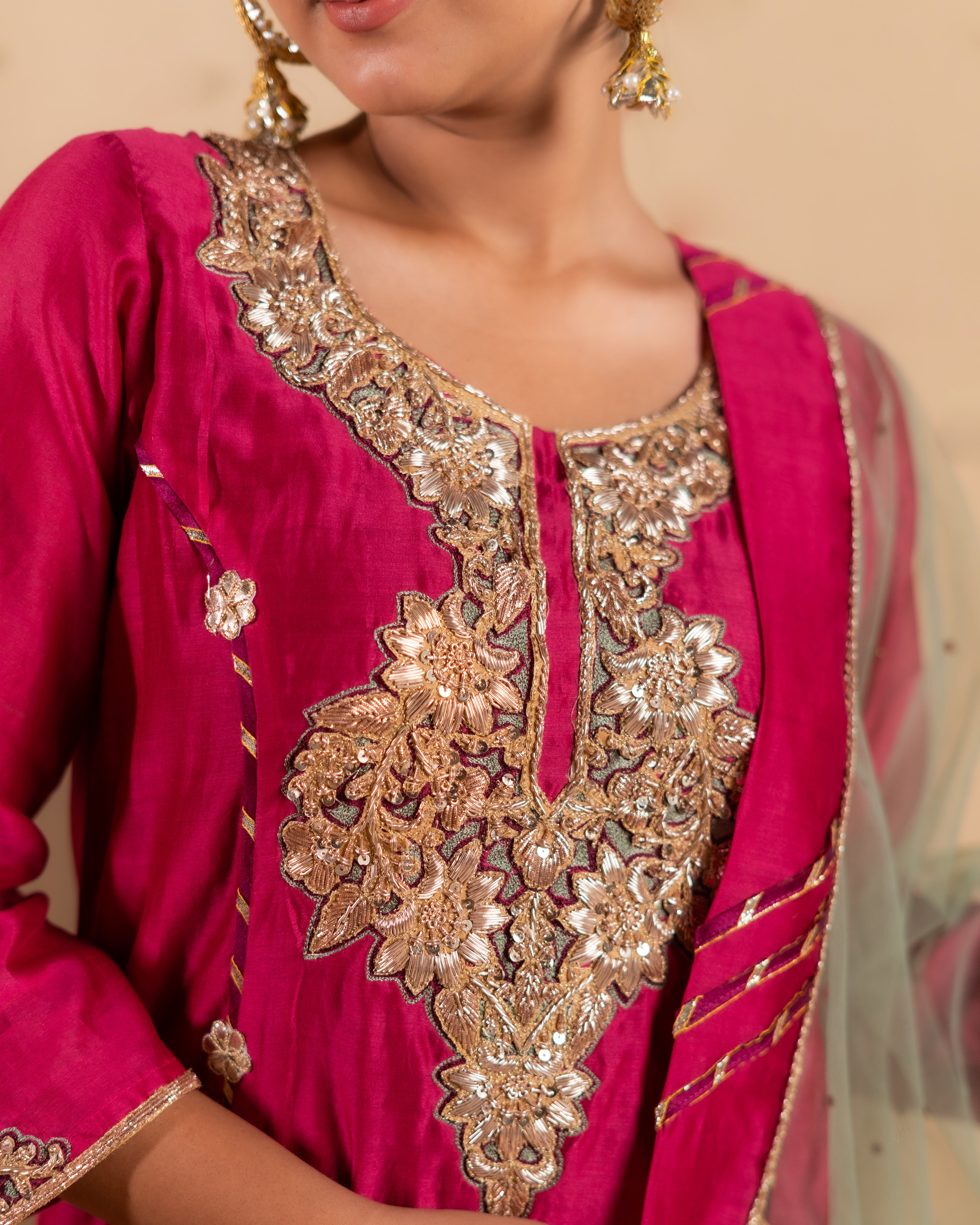 Hot pink ( Three piece Set)