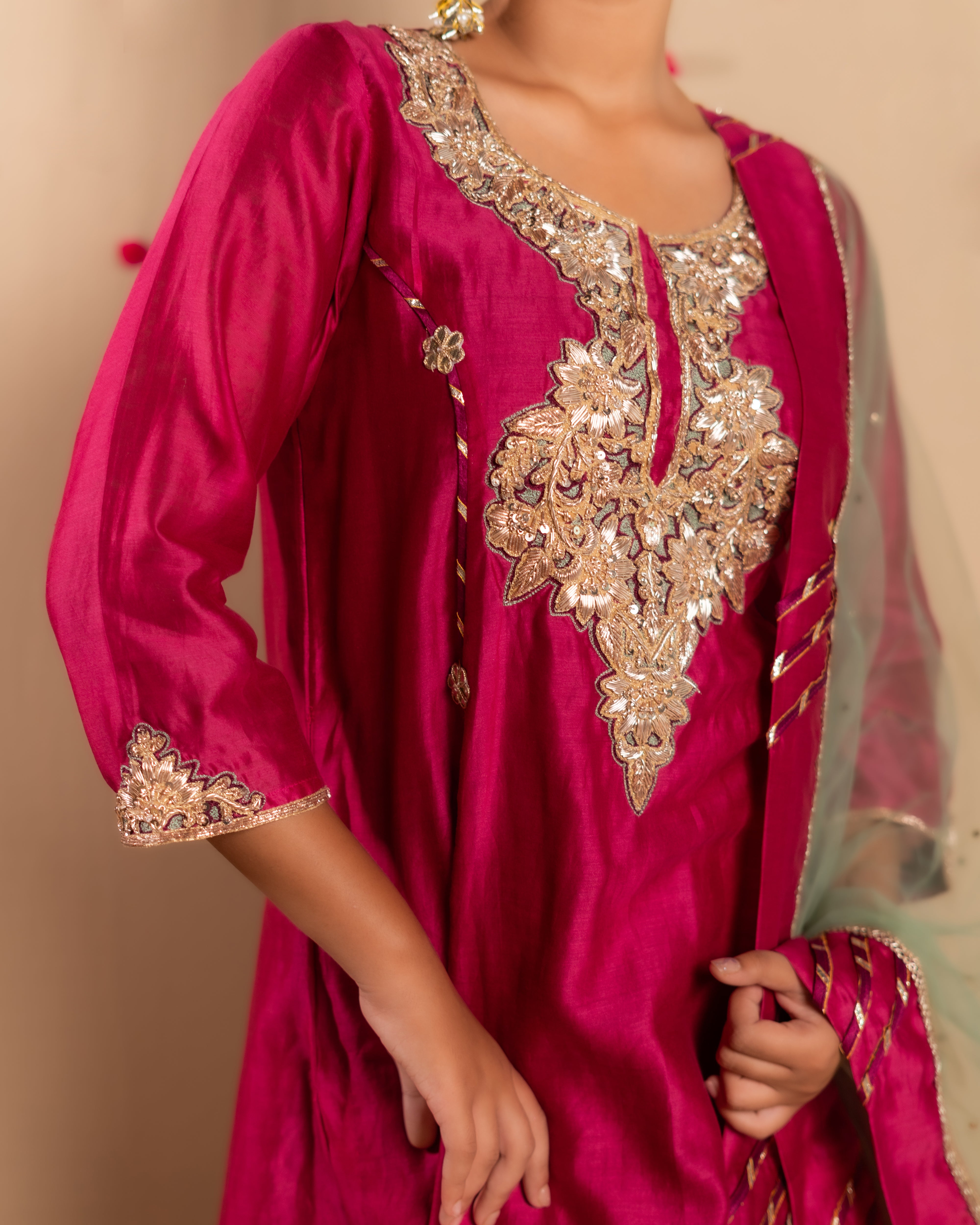 Hot pink ( Three piece Set)